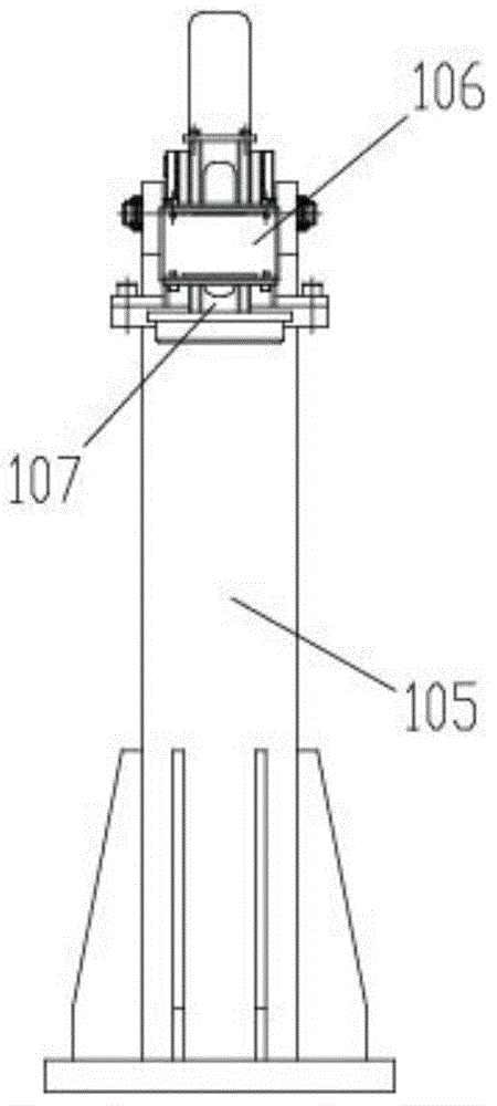 Container flat car lock seat assembly device