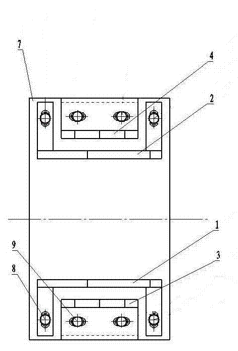 Automatic overturn supporting device for crank shaft blank