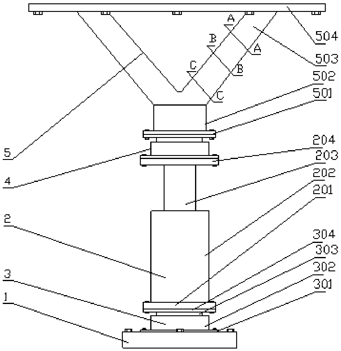 Reinforcing device for repairing buildings