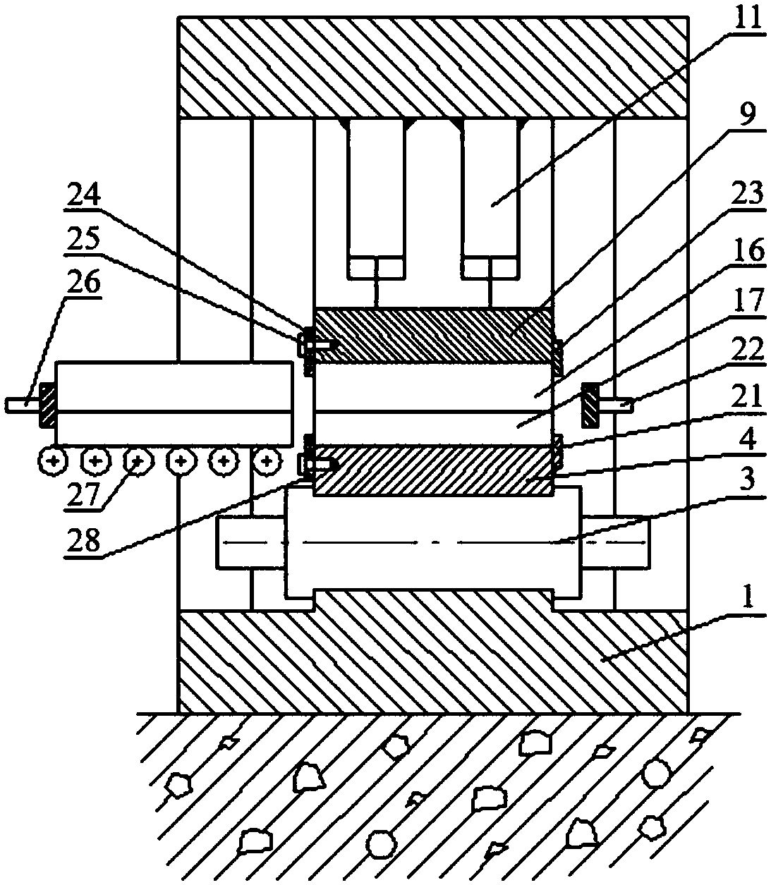 Method and device for preparing composite plate blank through friction welding