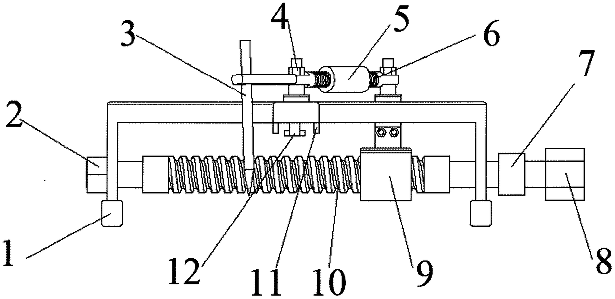 Lead screw type ellipse drawing device