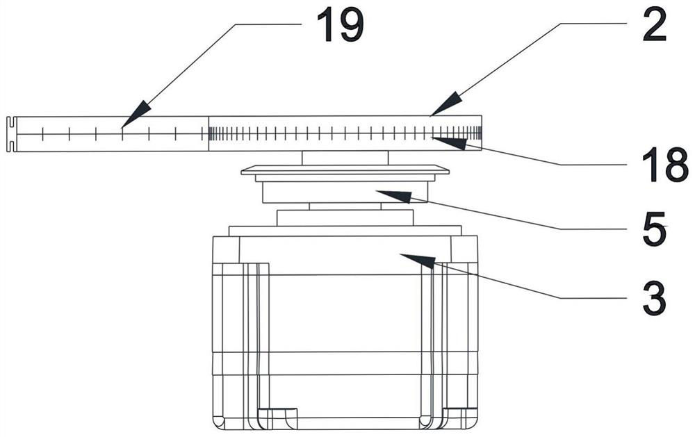 Medical abdominal circumference measuring instrument