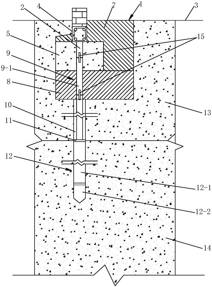 Collapsible loess area building foundation reinforcing pile and pile pressing construction method thereof