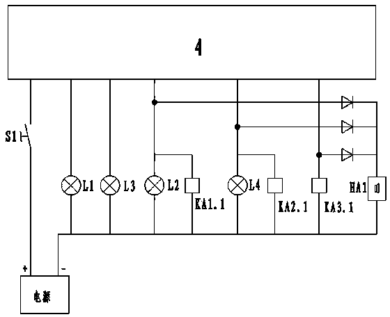 Torque limitation alarm device for straight-arm-type lorry-mounted crane