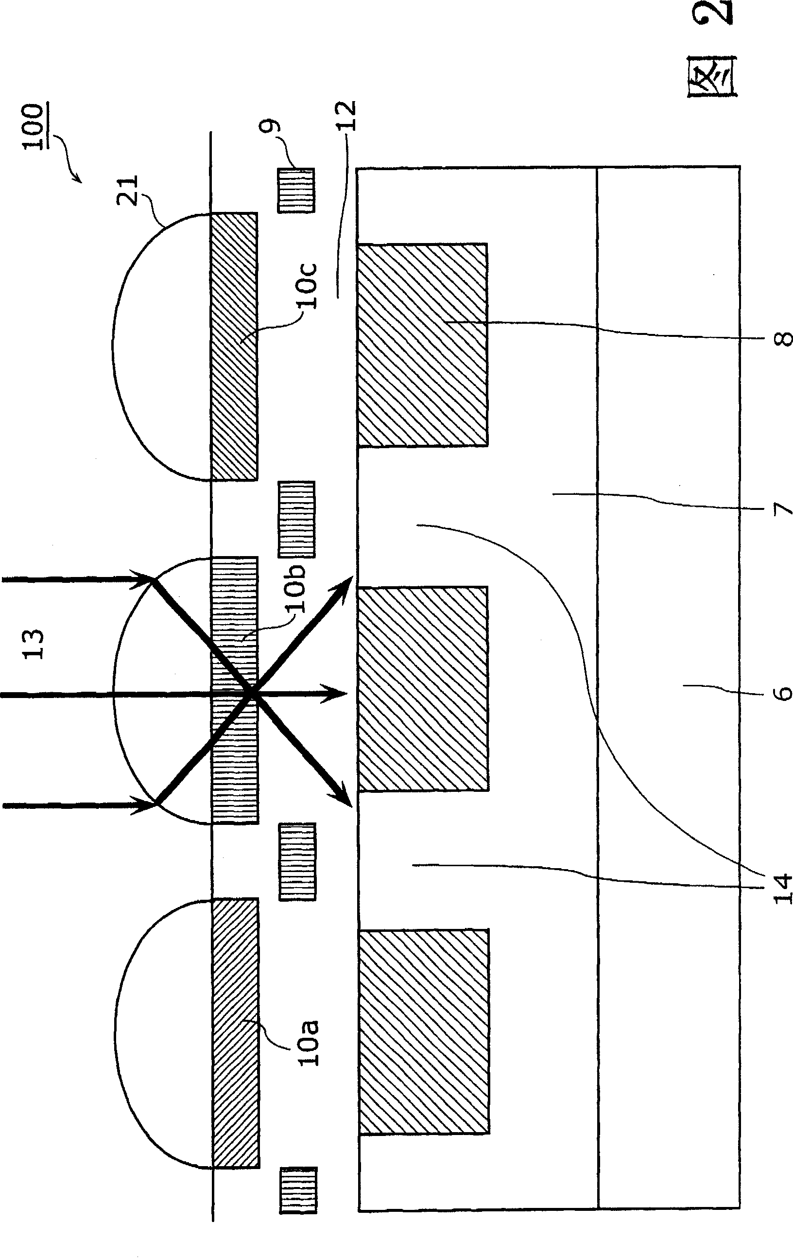 Solid imaging device, method for manufacturing the same, and camera using the same