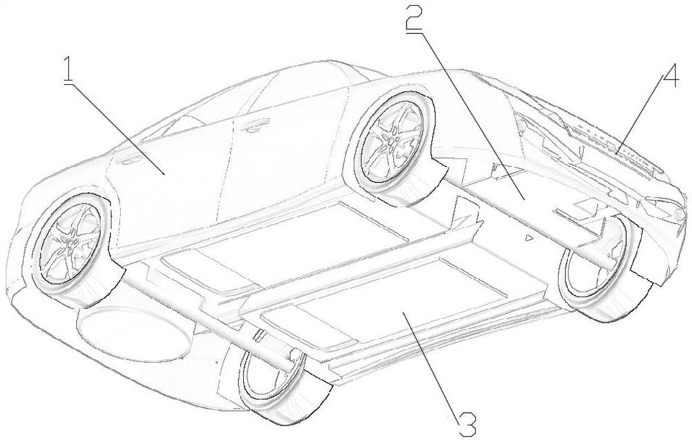 Wind generating set for pure electric vehicle