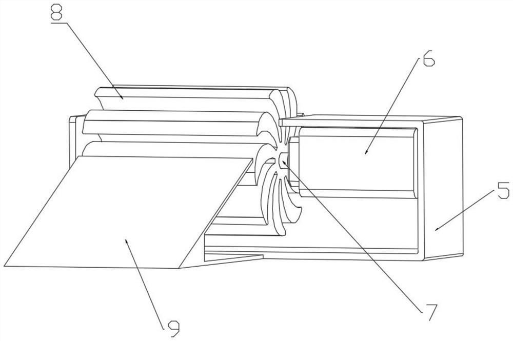 Wind generating set for pure electric vehicle