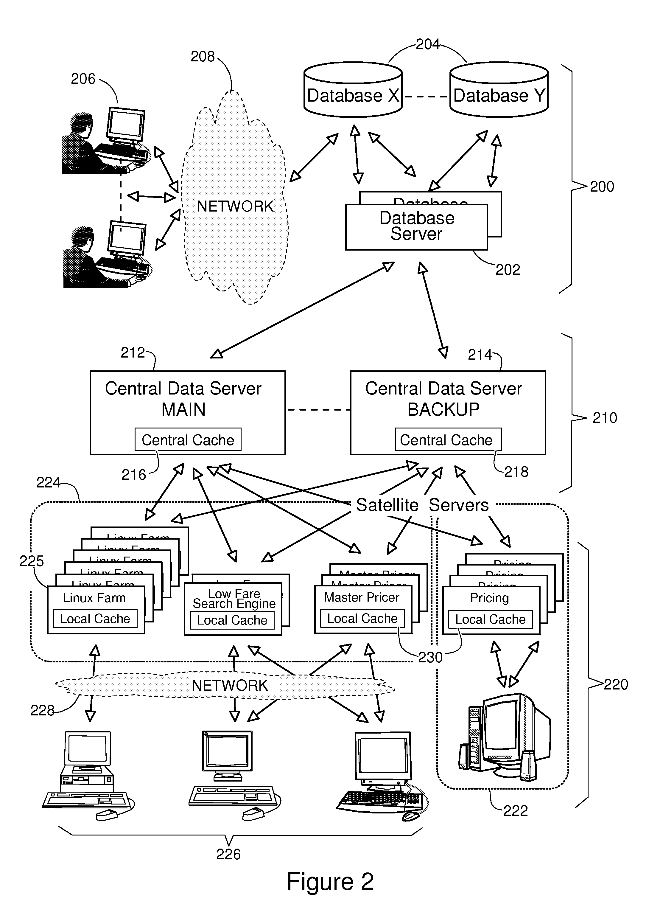 System and Method to Maintain Coherence of Cache Contents in a Multi-Tier System Aimed at Interfacing Large Databases