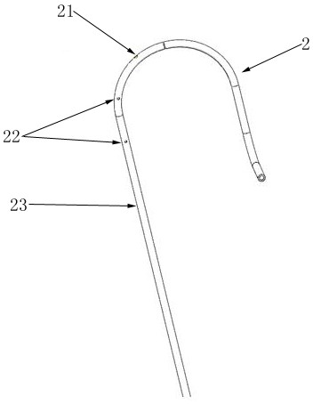 Interventional catheter with side hole, and coaxial micro-catheter intubation method going through side hole