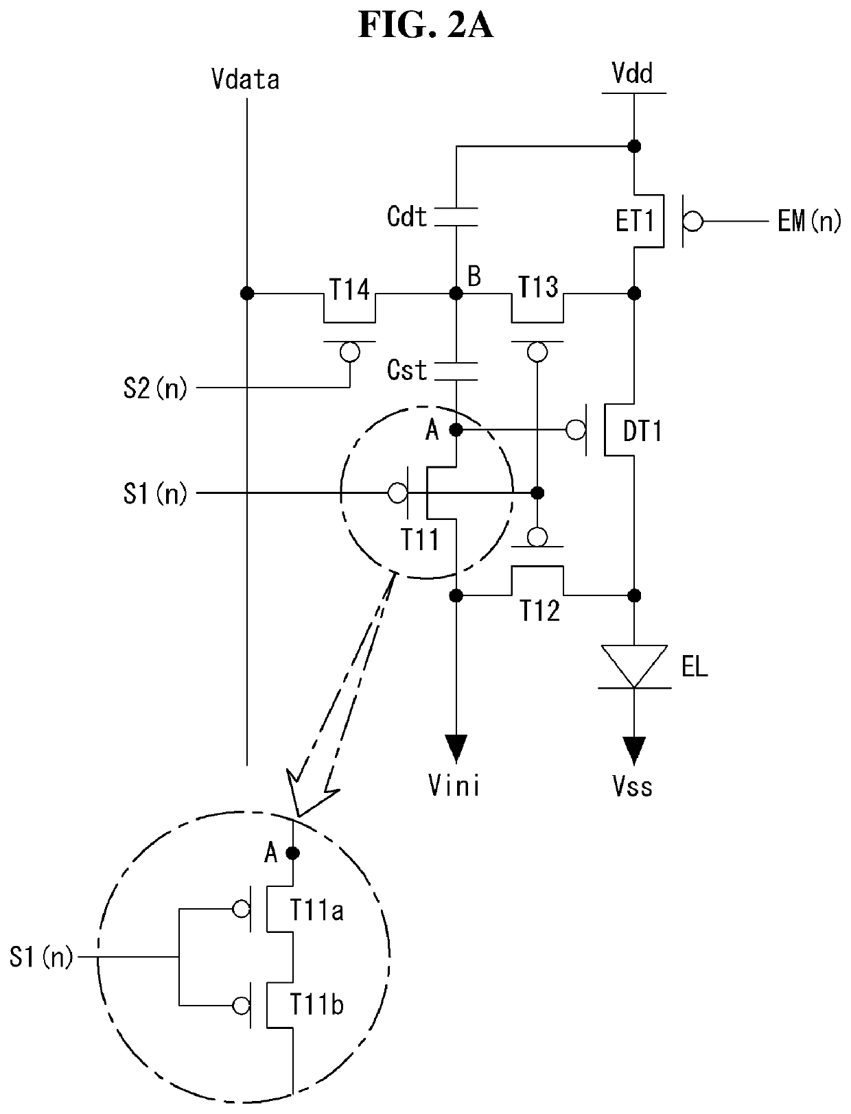 Electroluminescent display panel having pixel driving circuit