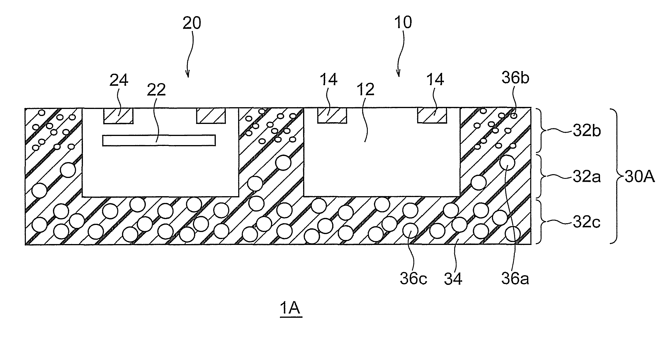Semiconductor device having an adhesive portion with a stacked structure and method for manufacturing the same