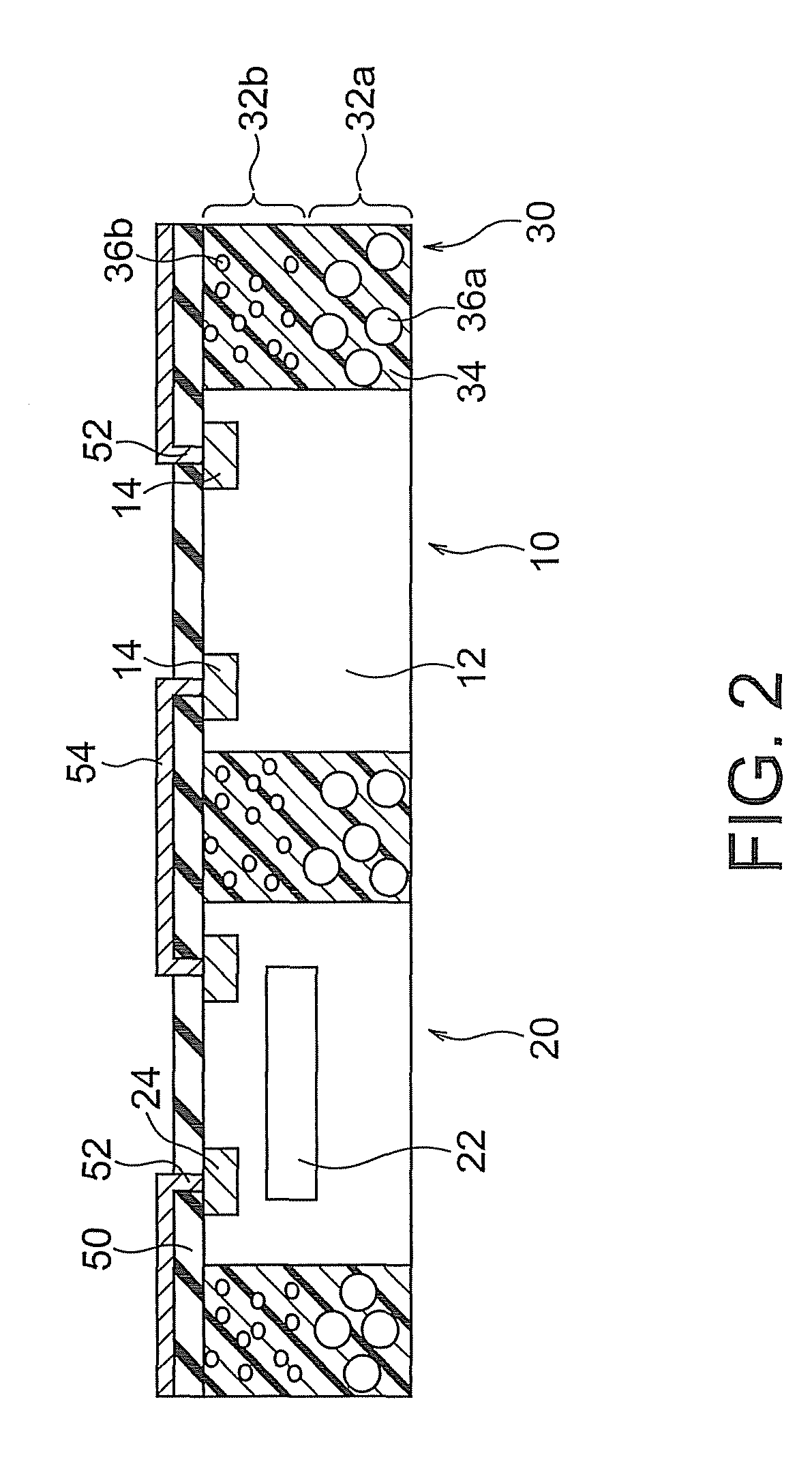 Semiconductor device having an adhesive portion with a stacked structure and method for manufacturing the same