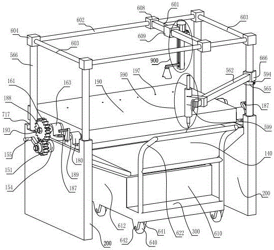 Titanium alloy glass detecting apparatus with gears, platen, screw camera and wheel corner fixture