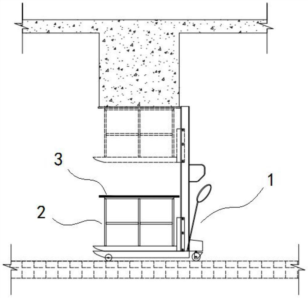 Construction method for reinforcing and reconstructing sticky steel plates of structure