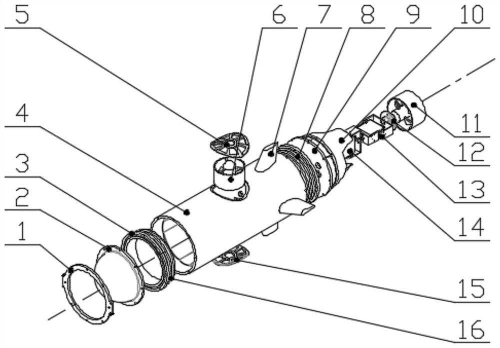 Vector propulsion type underwater unmanned vehicle