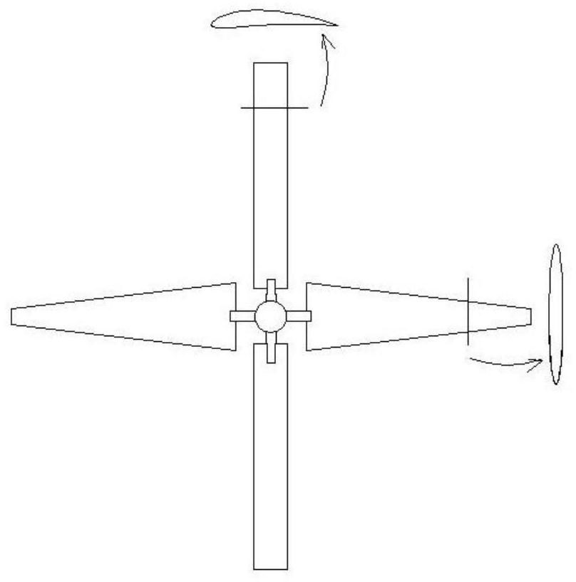 A four-blade rotary wing and rotary wing aircraft and control method