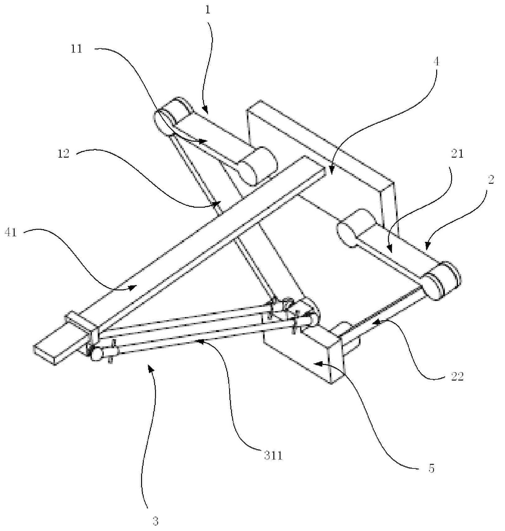 Two-degrees-of-freedom translation parallel robot mechanism