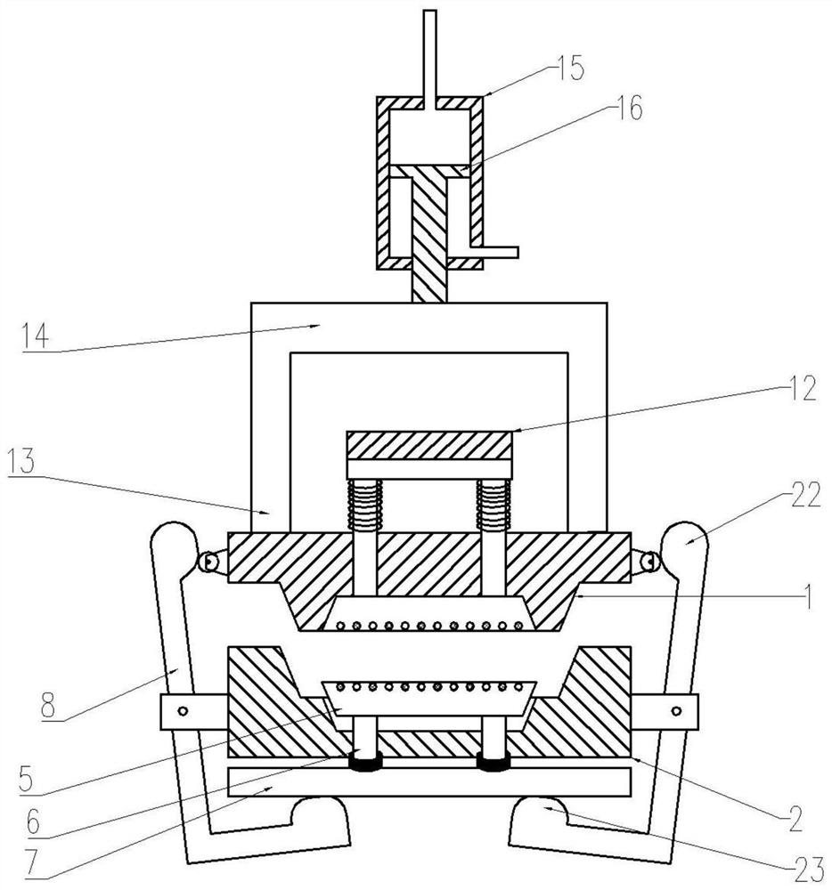 Aging-resistant and corrosion-resistant SMC sheet molding compound and molding device thereof