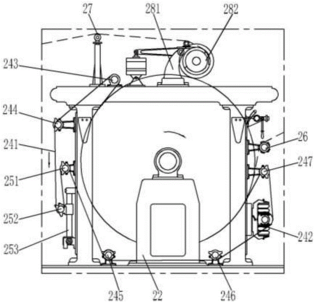 Double-sided polishing device for rolled steel plates