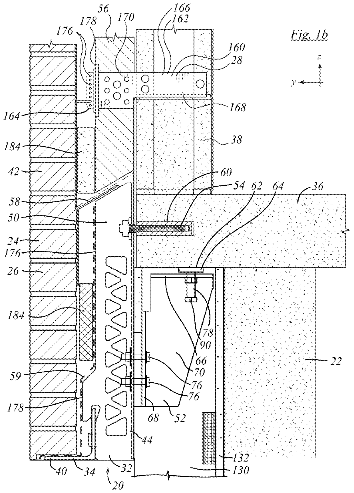 Support bracket assembly and method