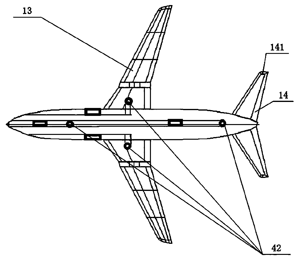 Model and method for allowing model to fly or dive