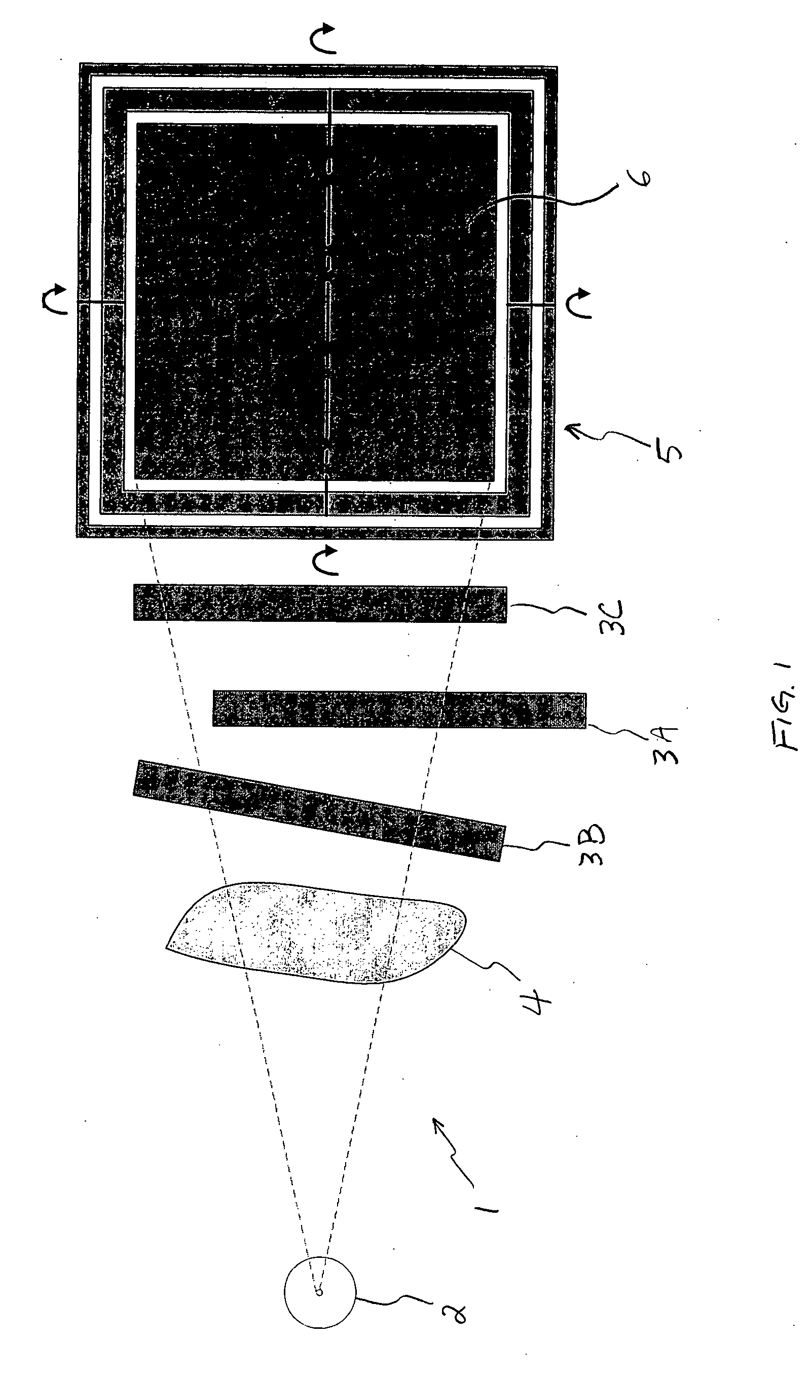 Self-alignment of radiographic imaging system