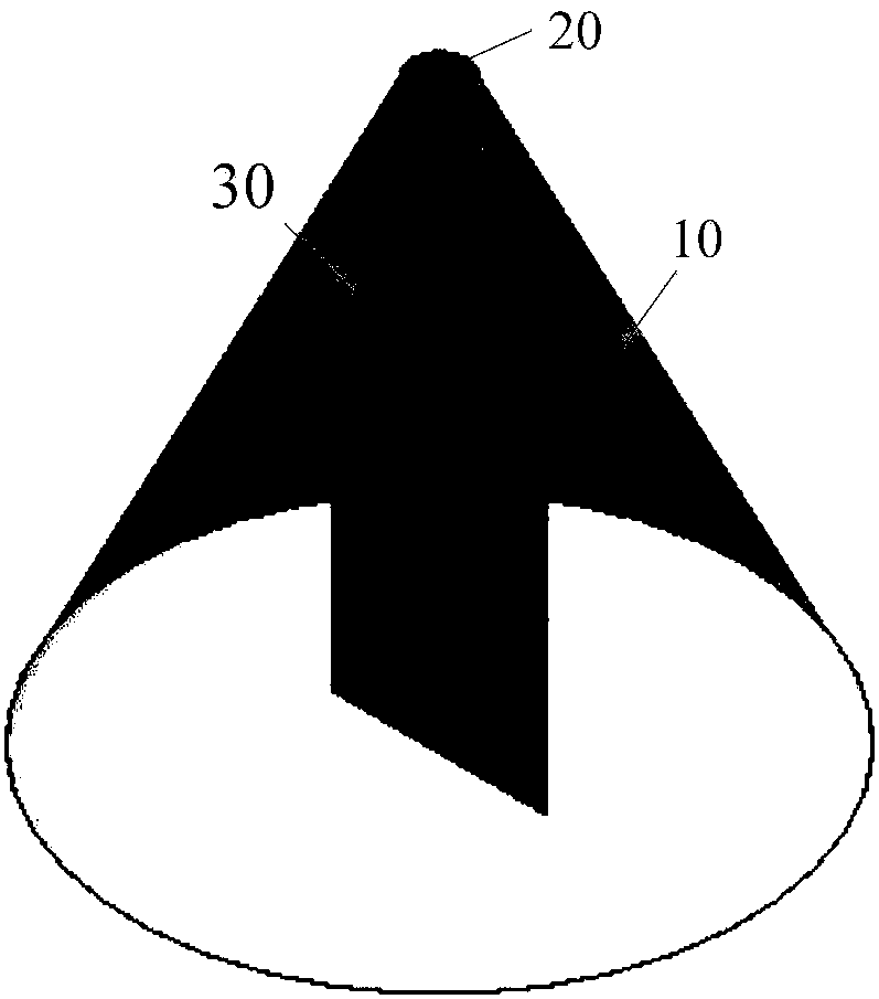 A conical four-arm sinusoidal antenna