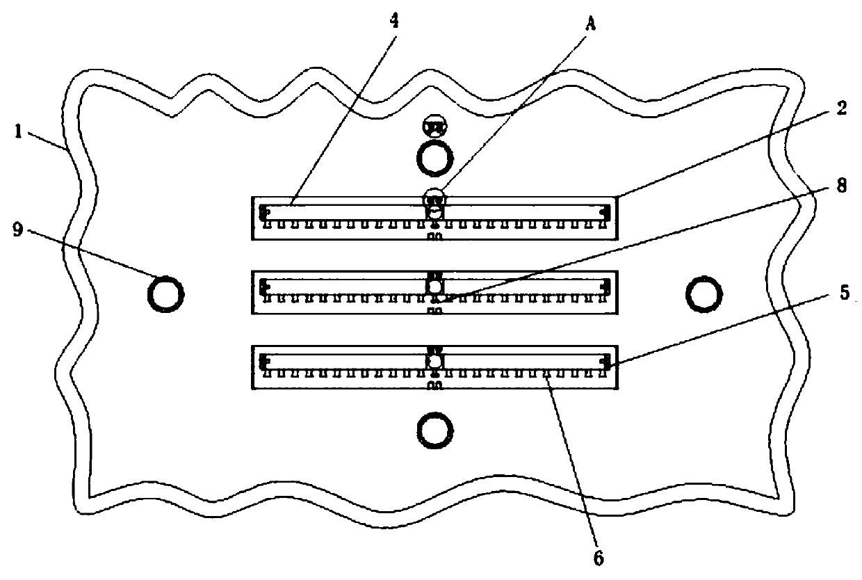 Plasticizer cable hidden wire storing device and method based on external connection wires