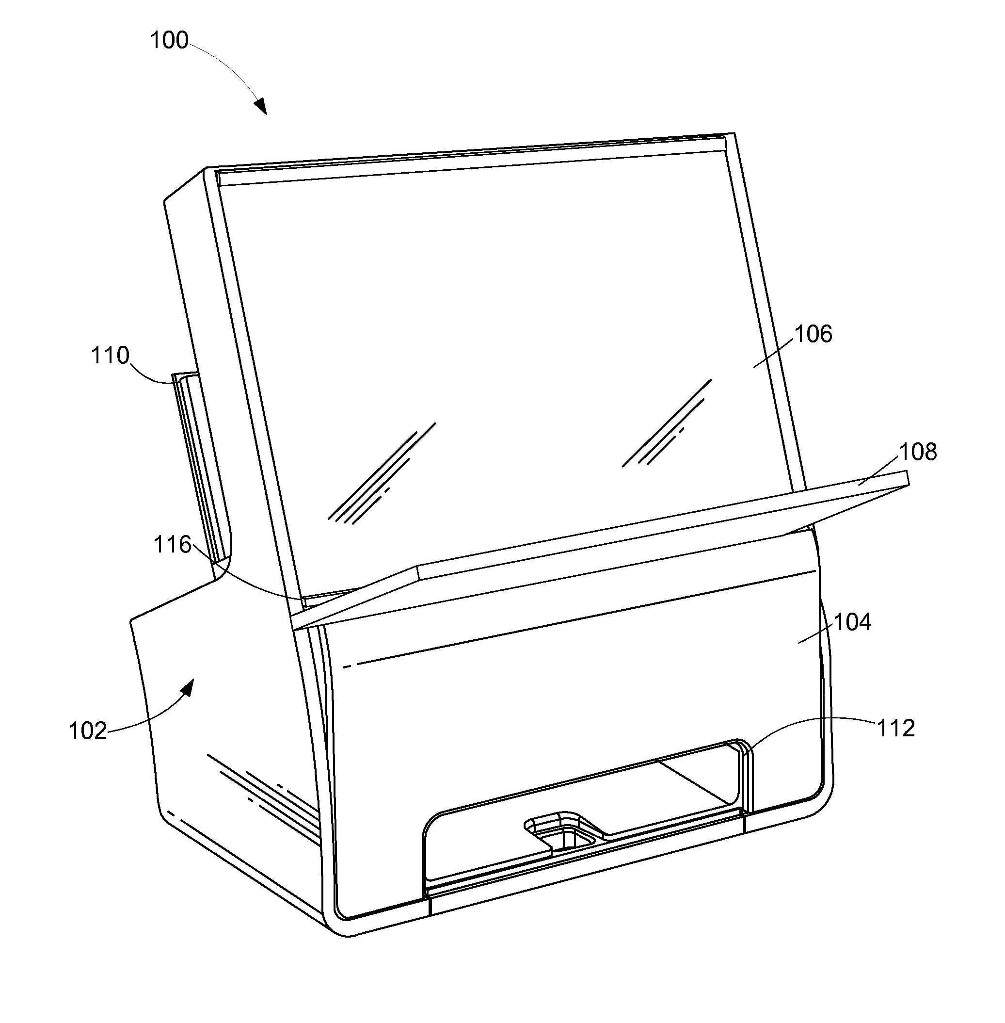 Method and system for reducing speckles in a captured image