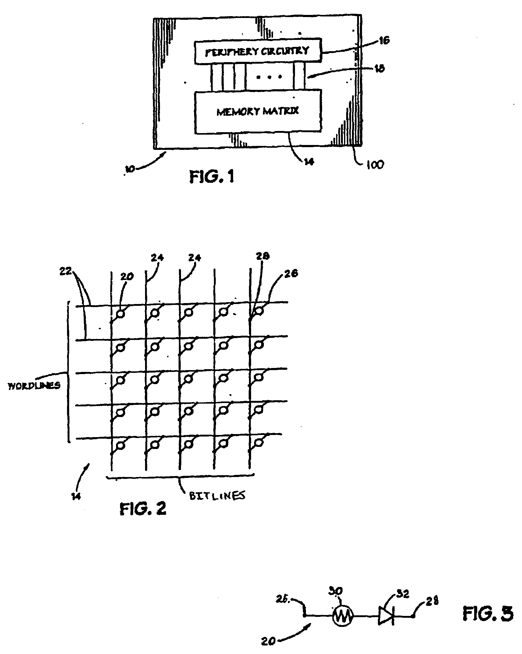 Programmable resistance memory element and method for making same
