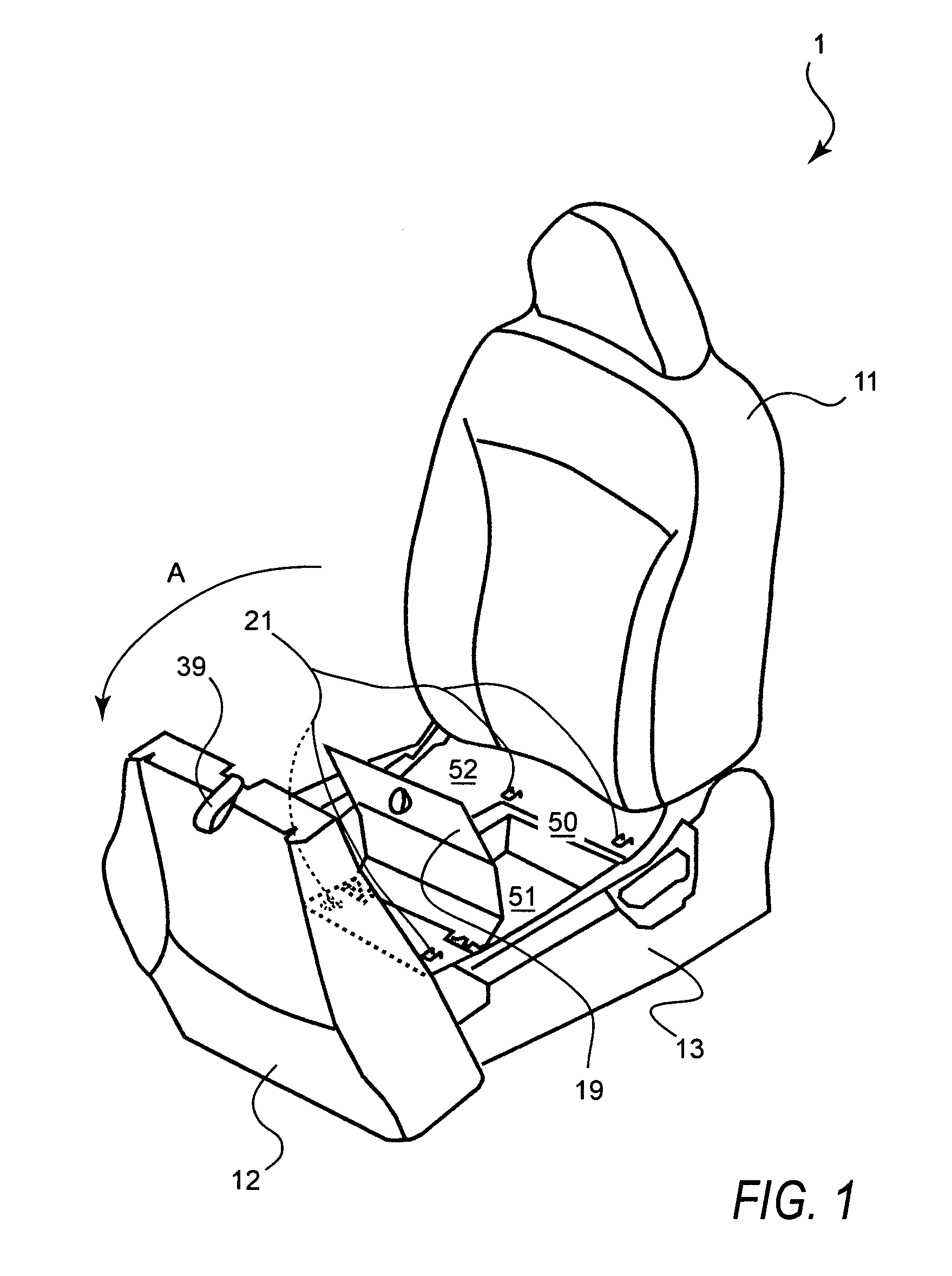 Vehicular under-seat compartment mechanism