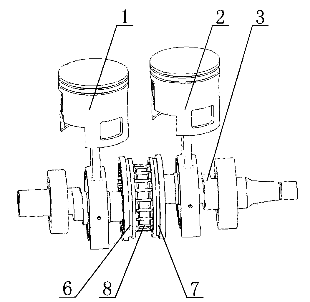 Bearing cover for crank circular slider mechanism as well as internal-combustion engine and compressor using bearing cover