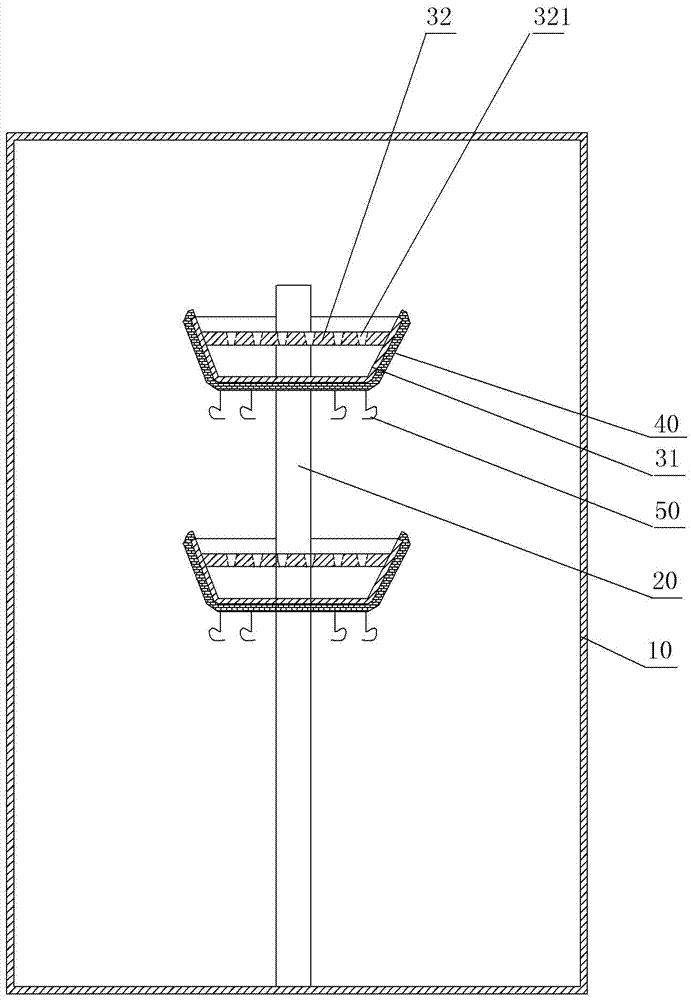 Elevator car provided with rotating article frame