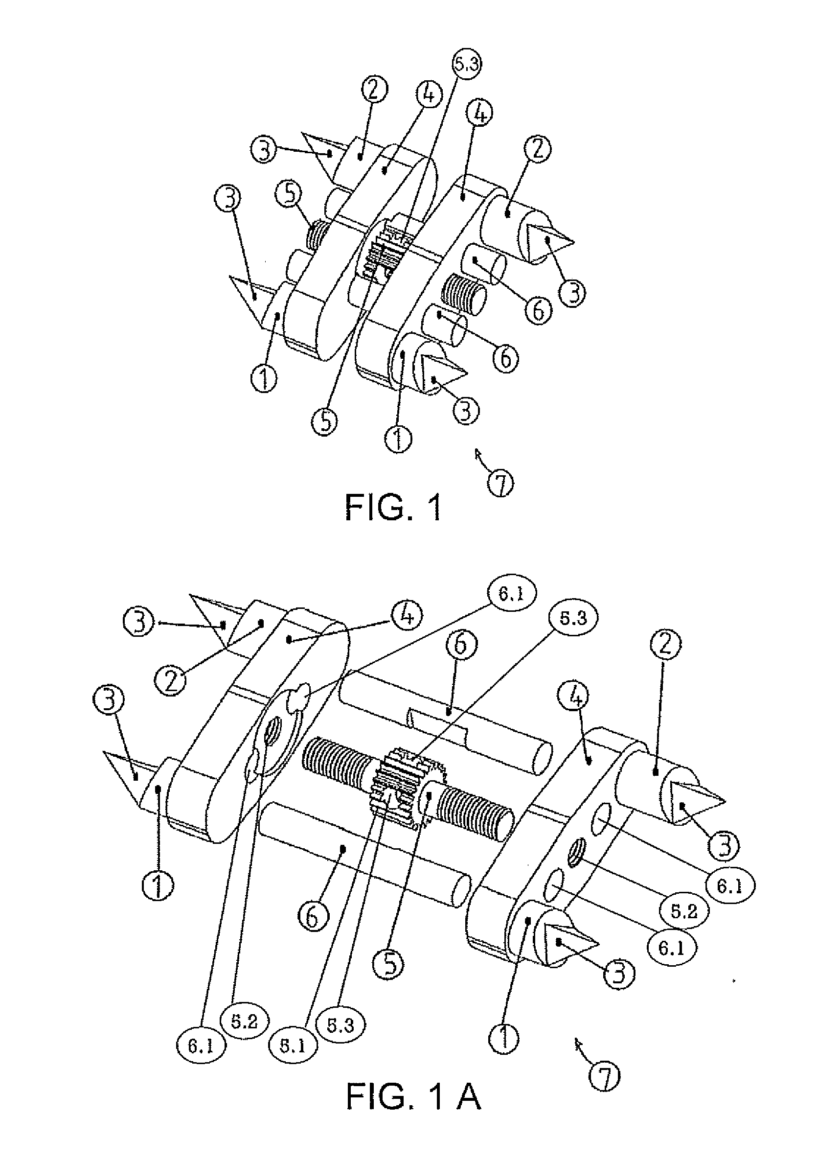 Automatic maxillary expander and transfering apparatus