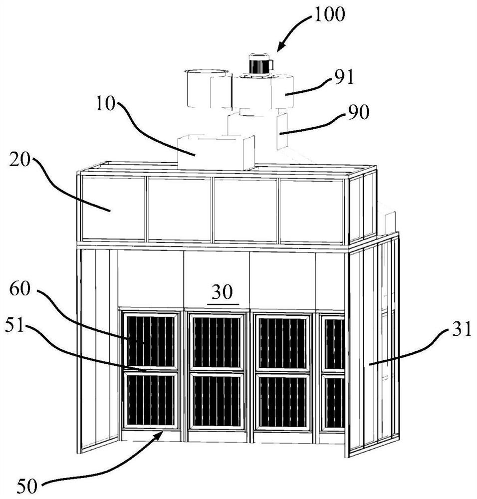 A dry spray booth