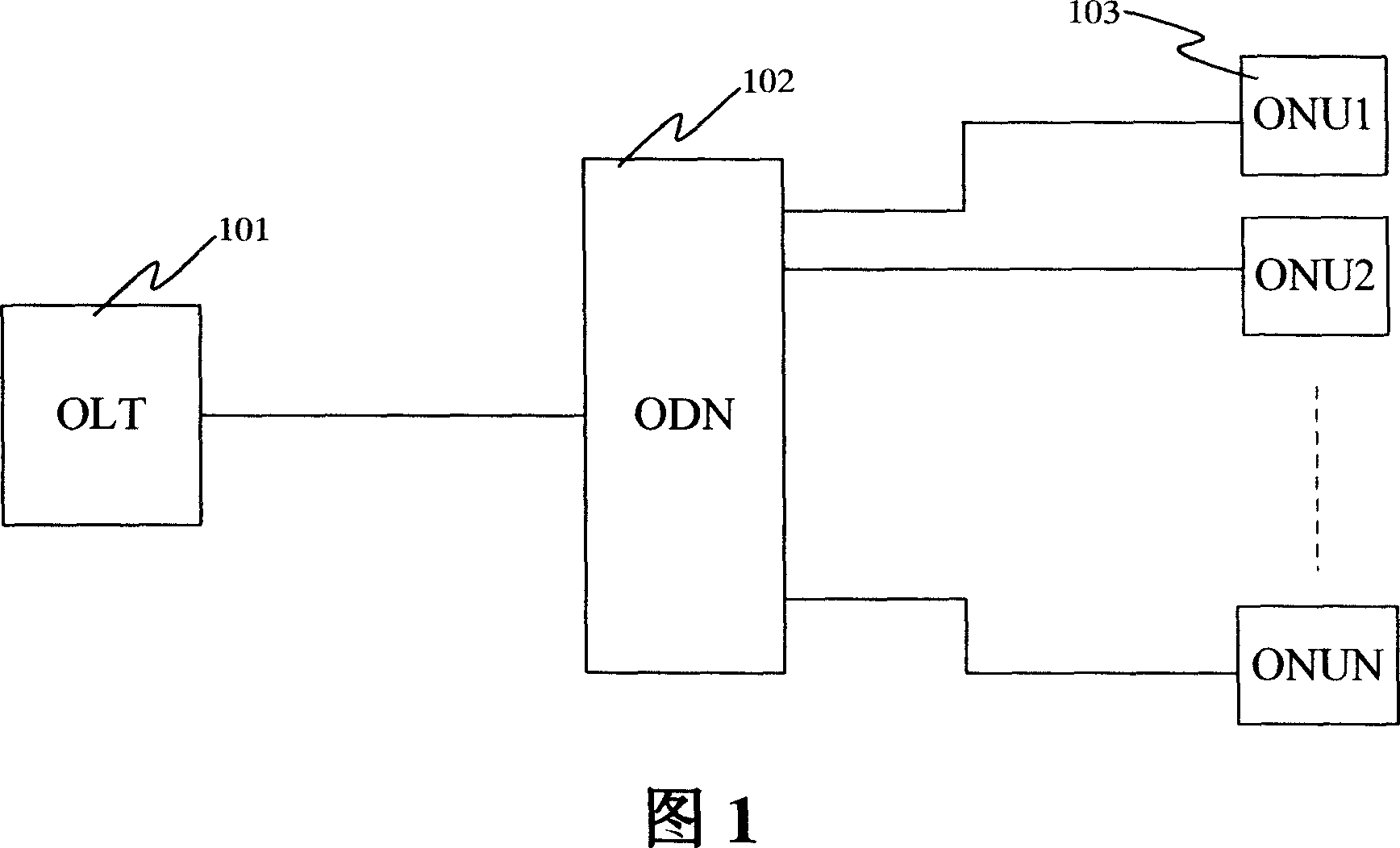 Wave division and time division passive optical network