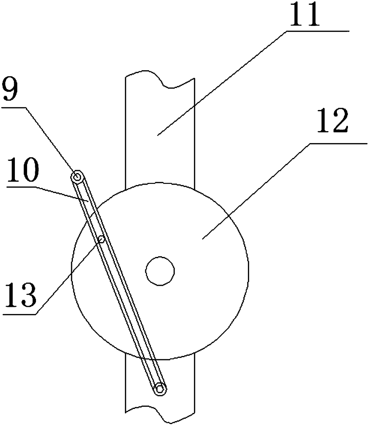 Rotating disk driving mechanism of atmosphere lamp projection device