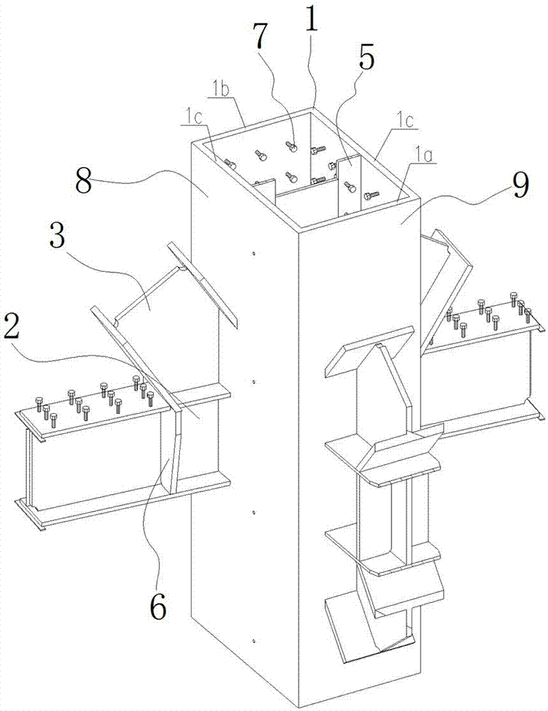 Large-section thick-wall welding box-type member and manufacturing method thereof