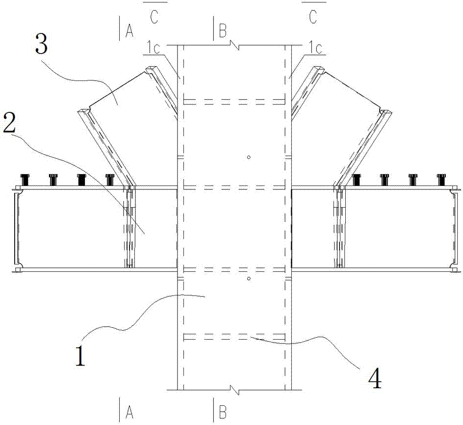 Large-section thick-wall welding box-type member and manufacturing method thereof