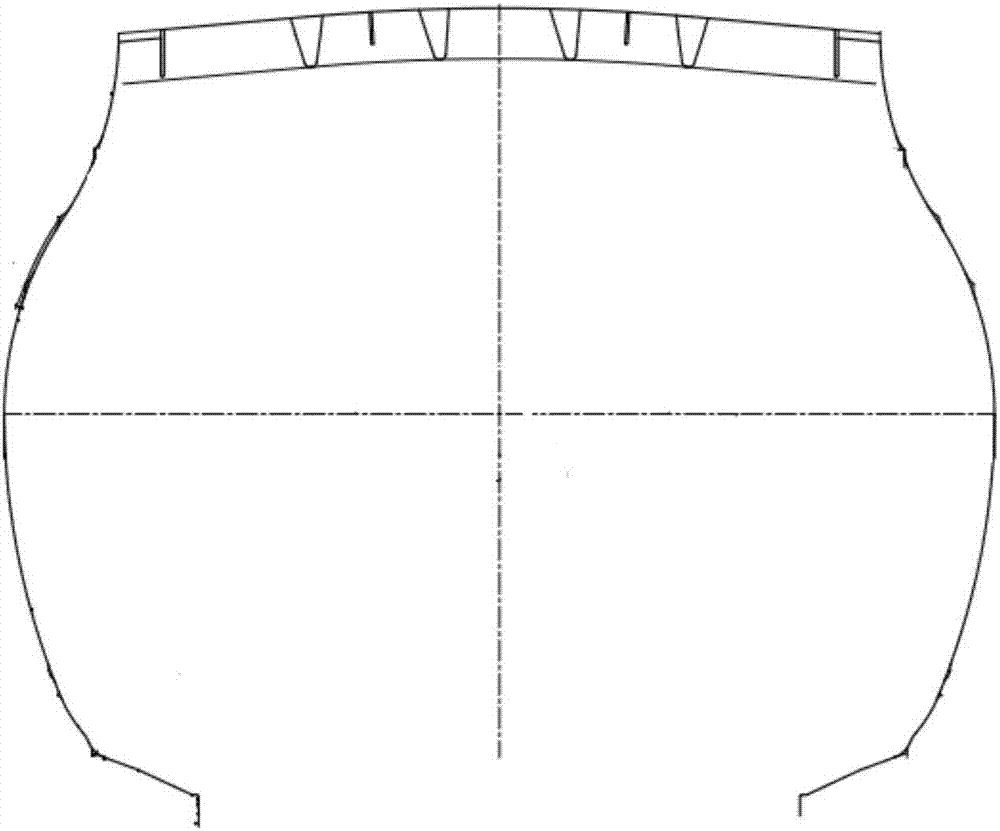 Special-shaped outline structure of TBR (all-steel radial truck) tire and tire with outline