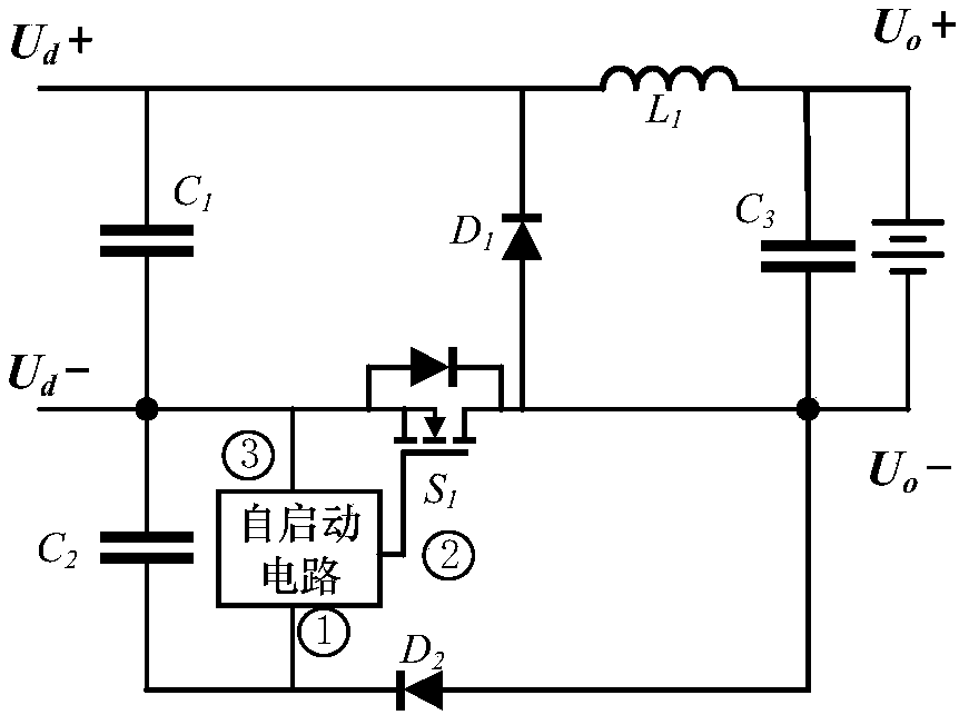 Self-started and self-powered energy collecting circuit for ocean energy generation