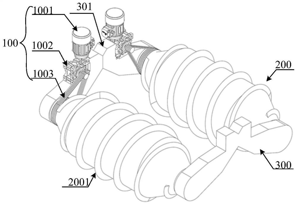 Amphibious screw propulsion device and using method