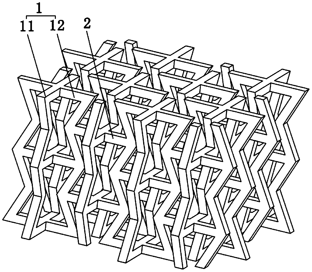 Novel three-dimensional negative Poisson's ratio honeycomb structure