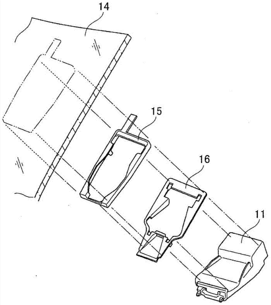 Optical axis angle inspection device