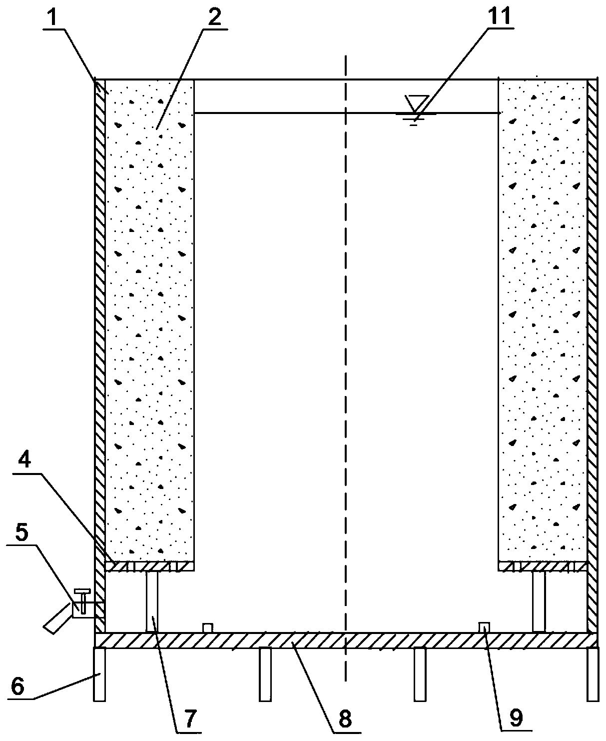 Tester for anti-collapse performance of loose formation drilling mud protection wall and using method thereof