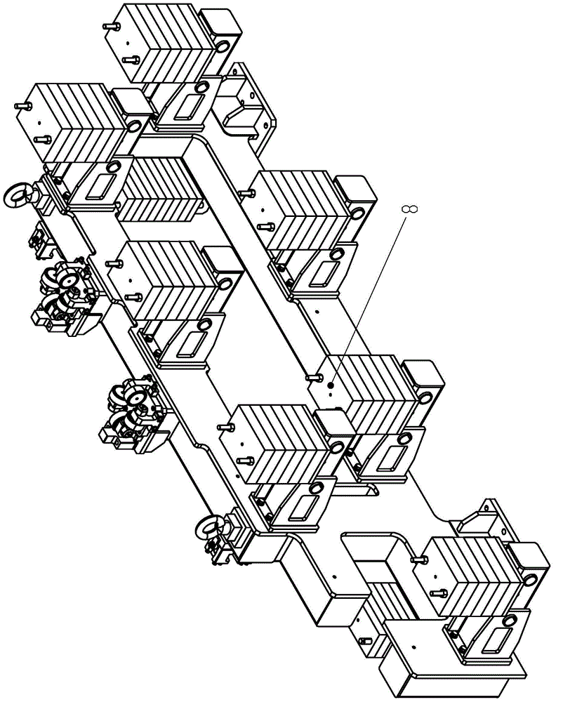 A multi-model welding fixture frame connection mechanism