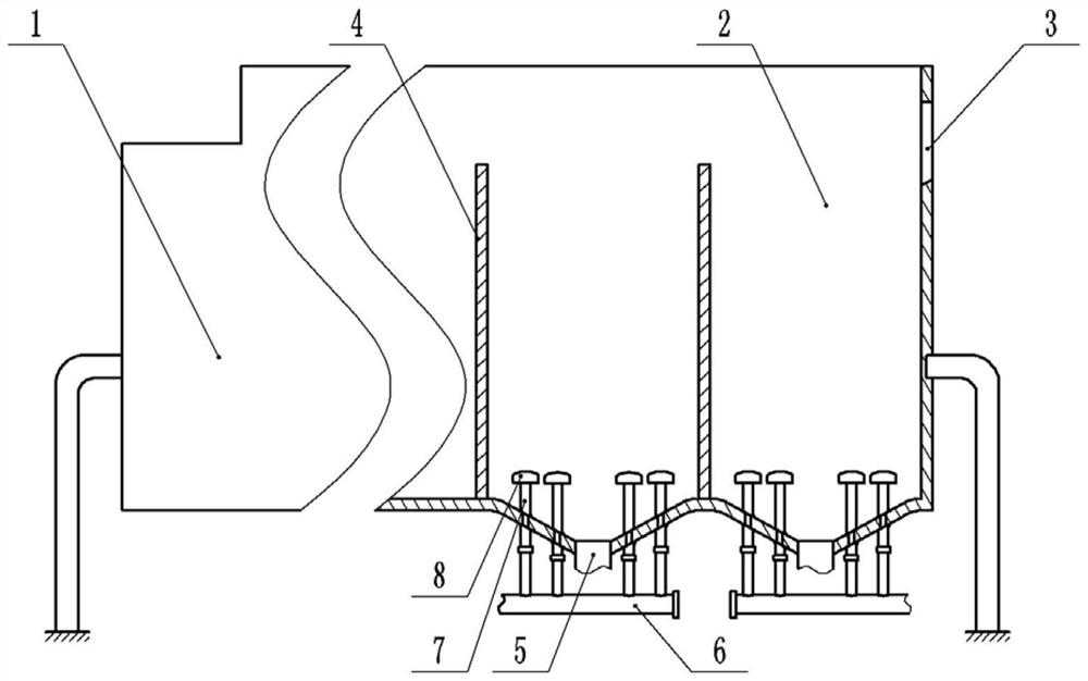 A hydraulic separation method for improving the cleanliness of quartz sand