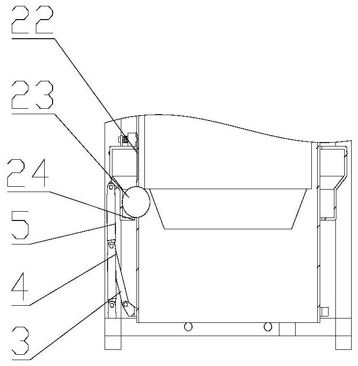 Forest fire fighting aerial bomb throwing device based on ball rod combination mechanism