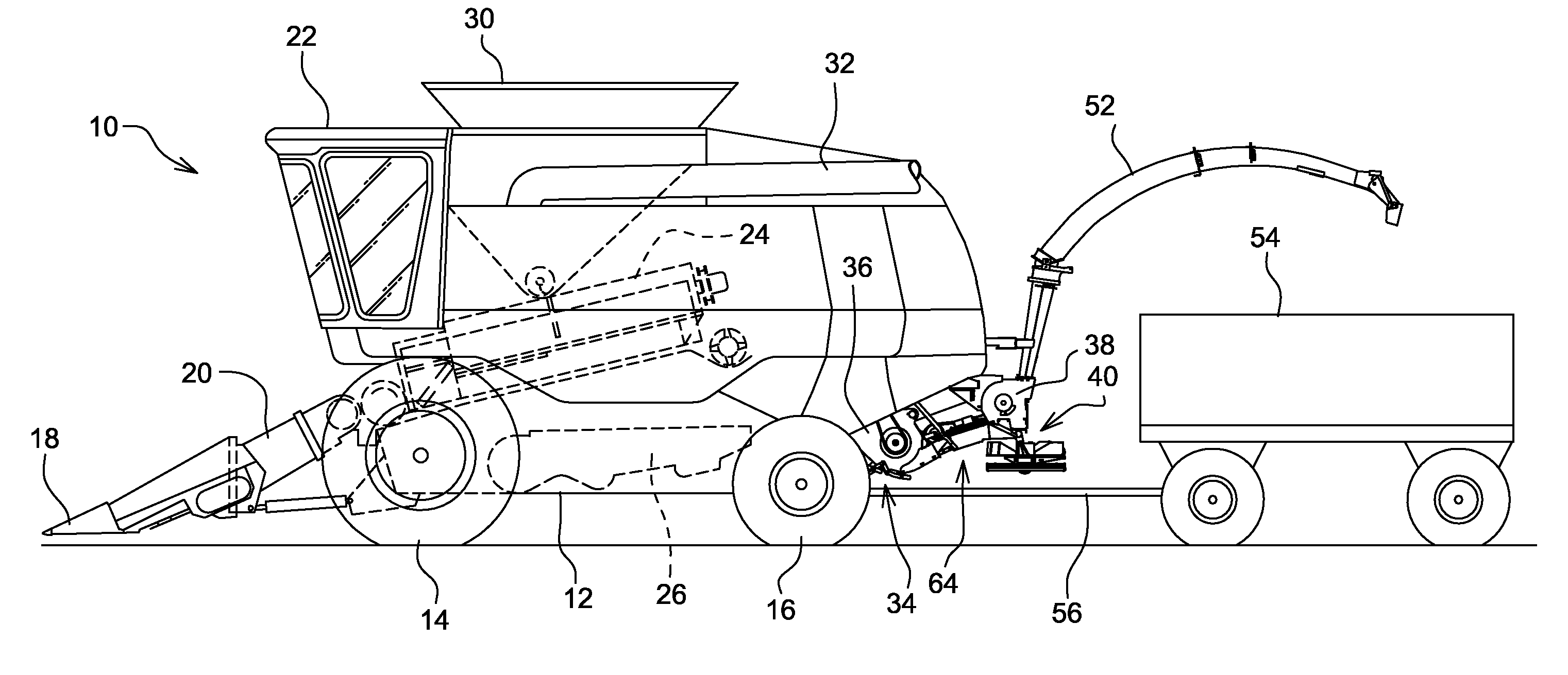 Variable Rate Diverter For A Crop Residue Collecting Device Carried By A Combine Harvester
