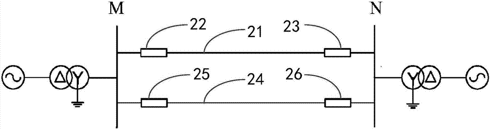 Zero sequence voltage compensation component locking method and device of double circuit line on same tower